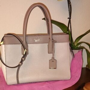 Kate Spade Cream and Tan Satchel